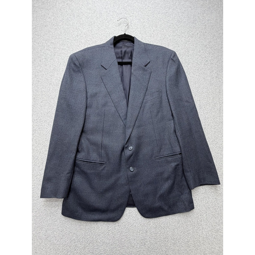 Ermenegildo Zegna Portofino Blazer Men EU 52 US 42 Blue Wool Made Italy